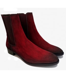 Paulus Bolten Chelsea boots with a personal royal red patina