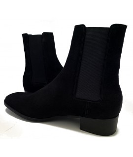 Chelsea boots en daim noir de la collection Paulus Bolten